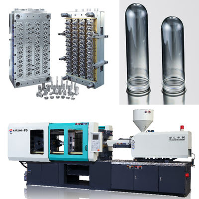 آلة طلاء حقن PLC PET Preform 50 - 100mm ضربة فوهة 2 - 4 طن قوة القذف